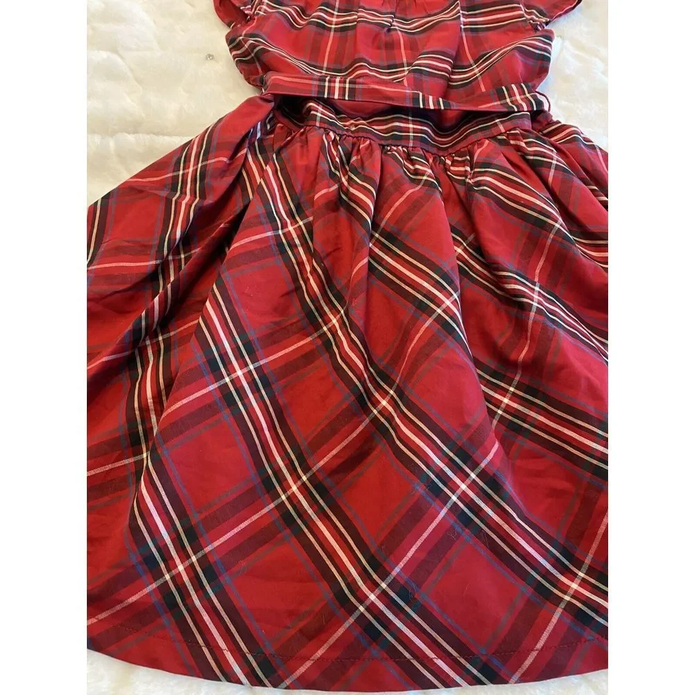 Carter's Red Plaid Holiday Dress